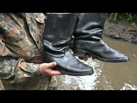 Немцы отступали, теряя вещи Поиск на дне реки в Железной реке, Раскопки Юрий Гагарин