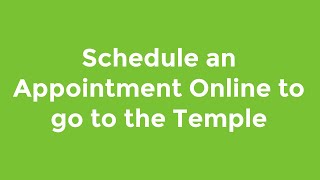 How to Schedule an Online Appointment to go to the Temple | Family History Tutorials