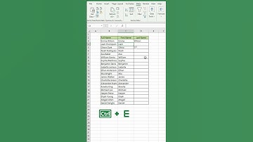 How to split first and last name using Flash Fill in Excel