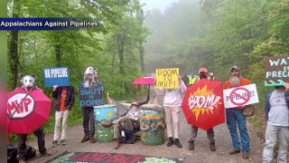 Protesting the Mountain Valley Pipeline