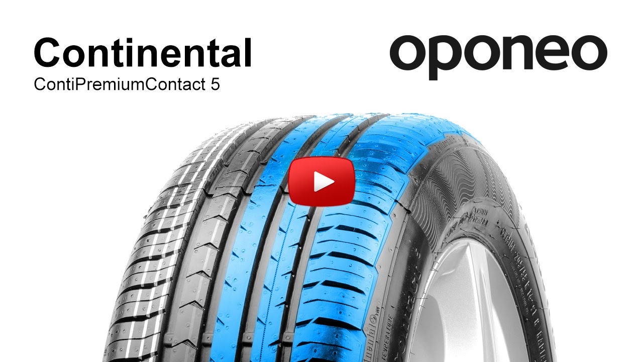 - Oponeo™ Continental ○ Sommerreifen 5 Reifen YouTube ContiPremiumContact ○