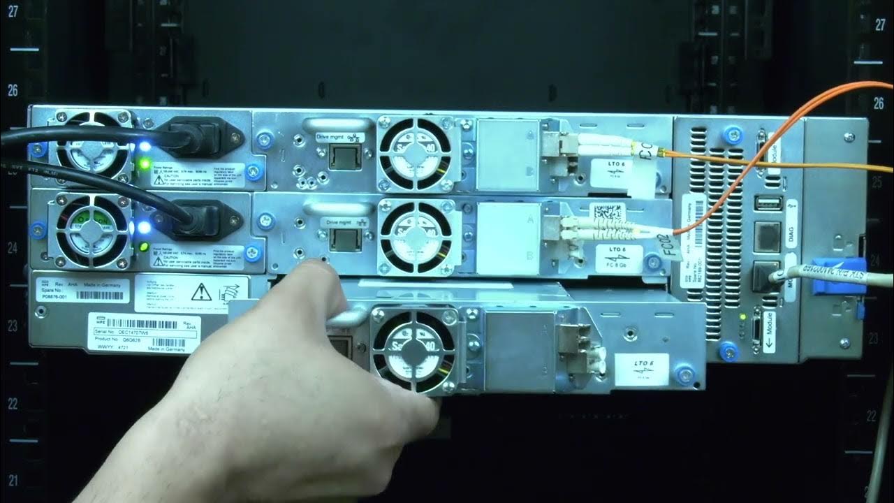 HP MSL3040 Tape Drive Replacement YouTube