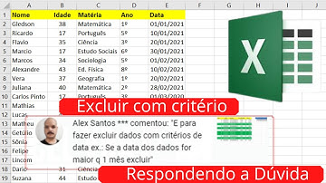Excluir Registros por Data no Excel com macro super facil de fazer