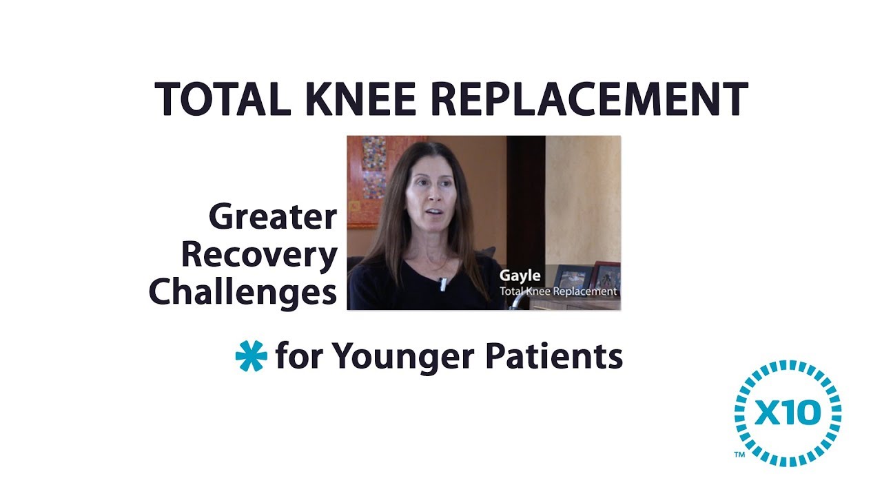 recovery pump Greater Recovery Challenges for Younger Patients with Total Knee Replacement