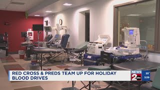 Red Cross and Nashville Predators team up for holiday blood drives