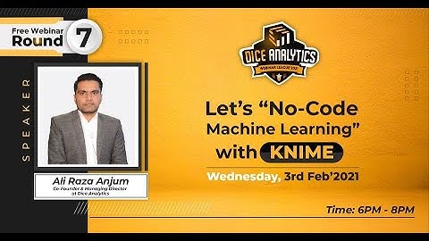 Data Literacy Webinar Number 07: No Code Data Science Using KNIME