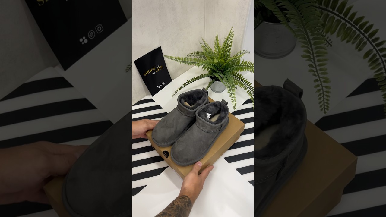 Распаковка UGG Classic Ultra Mini Gray
