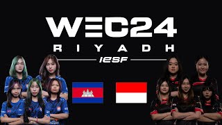 IESF WEC 2024 RIYADH - MLBB WOMEN GRAND FINALS : INDONESIA vs CAMBODIA