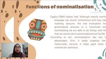 NOMINALISATION || FOUNDATION OF FUNCTIONAL GRAMMAR