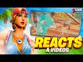 🔴 Fortnite - REAGINDO AOS VOSSOS VIDEOS 🎵 | Arenas &amp; Among US | Código: SHUTDOWN na PROZIS