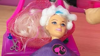 Barbie Hair Salon #barbie #hairtransformation #hairsalon #asmr #toys