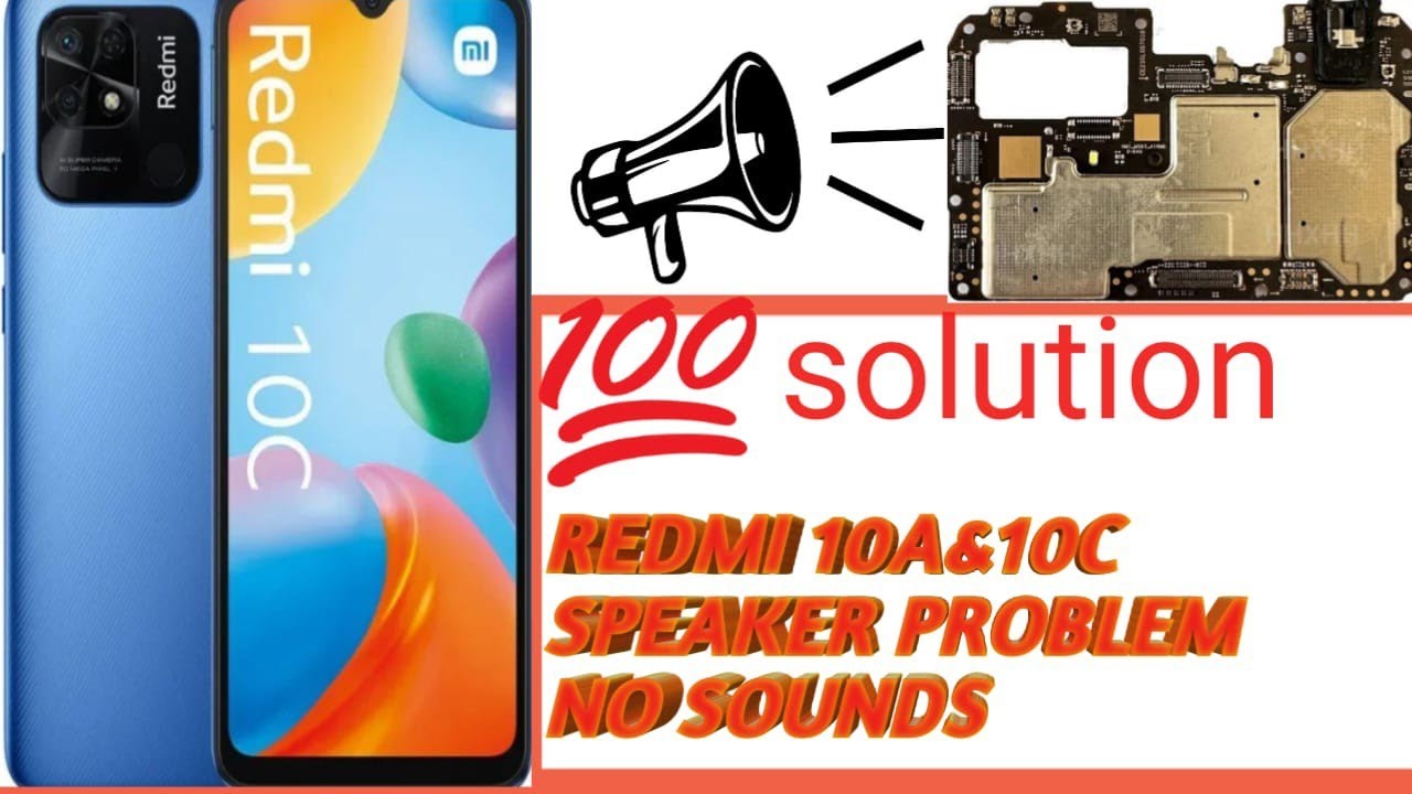 Redmi 10a 10c speaker problem no sound repair done input line track ...
