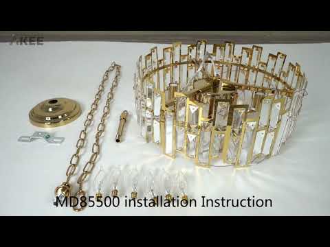 Akeelighting MD85500 installation Instruction-How to install a crystal chandelier lighting