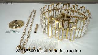 Akeelighting Md85500 Installation Instruction-How To Install A Crystal Chandelier Lighting