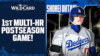 Shohei Ohtani's FIRST-EVER MULTI-HOMER game in the Postseason! 🤩 | 大谷翔平 ハイライト