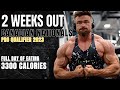 Full day of eating 3,300 calories | 2 Weeks Out | National Pro Qualifier 2023