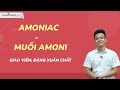 Amoniac và muối amoni - Hóa 11 - Thầy Đặng Xuân Chất