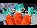 Cenoura em crochê de amigurumi