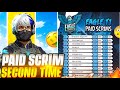 Free Fire Paid Scrims Second Time 🔥 Can We Reach Table Top? 🏆 | Tournament Gameplay💥✅