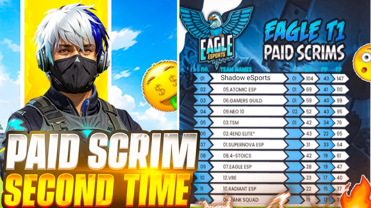 Free Fire Paid Scrims Second Time 🔥 Can We Reach Table Top? 🏆 | Tournament Gameplay💥✅