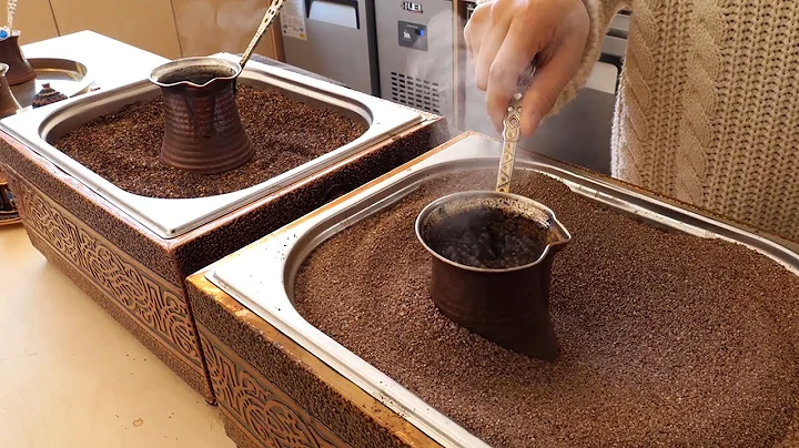 Turkish Style Sand Coffee / 샌드커피 / Cafe in Korea