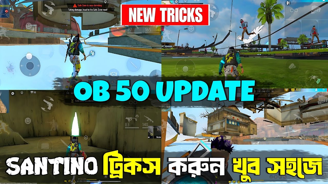 OB50 আপডেট এর পরেও SANTINO TRICKS করুন খুব সহজে || santino tricks not working problem solve 😱