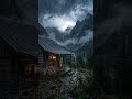 Rainy Night at a Mountain Cabin