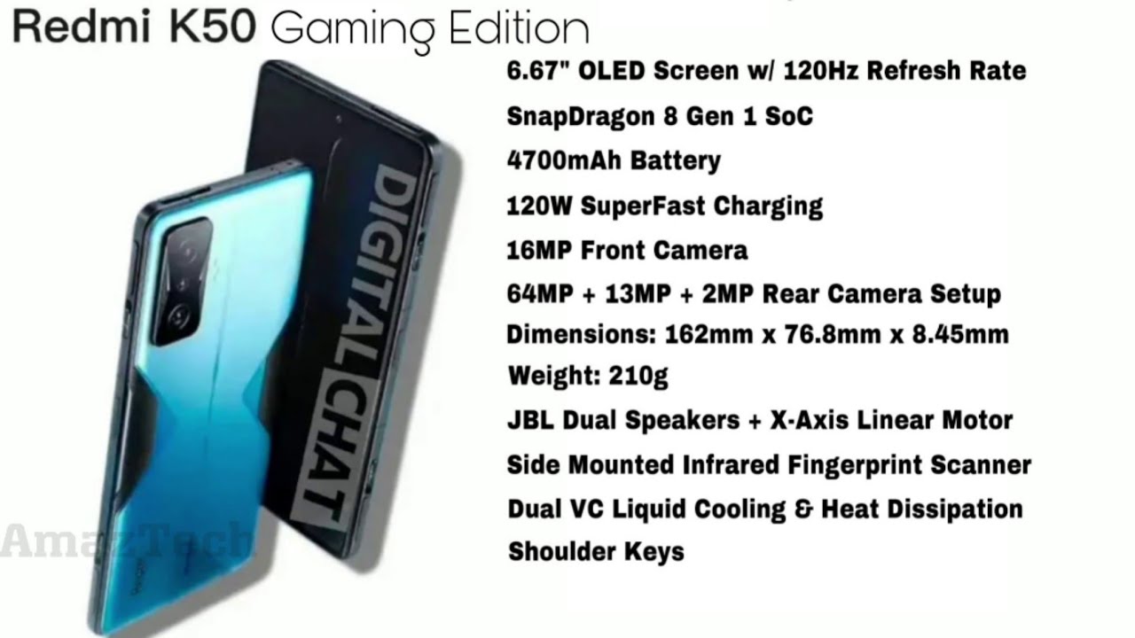 Redmi K50 Gaming Edition - All Specs Revealed | 2022 Budget Gaming Phone of The Year | K50Pro Pro