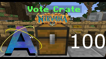WHAT IS MY LUCK - Opening 100 Vote Crates - NirvanaMC Server - Skyblock Forest