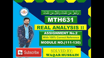 MTH631 Assignment no 2 2022  solution by taleemi markaz