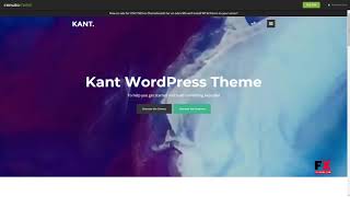 Kant - A Multipurpose WordPress Theme for Startups, Creatives and Fre