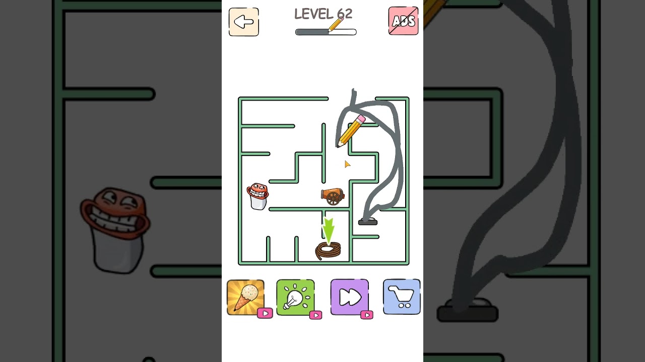 Maze Craze Level 62 get the rope 