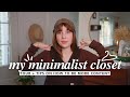 I got rid of half my clothes.... Everything In My Minimalist Closet TOUR