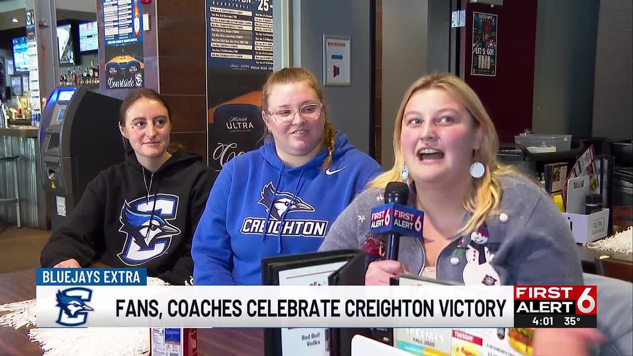 Fans, coaches celebrate Creighton victory