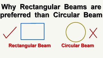 Why Rectangular Beams are preferred than Circular Beams