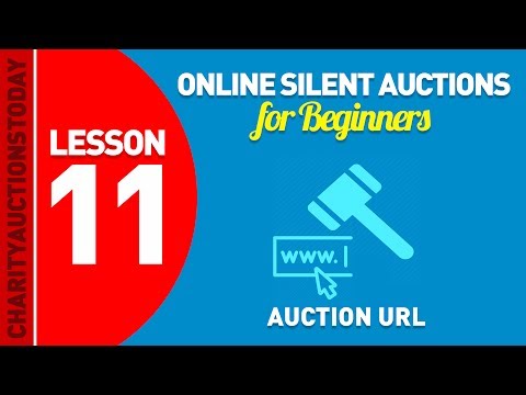 Free Online Silent Auctions Lesson 11 - Auction URL