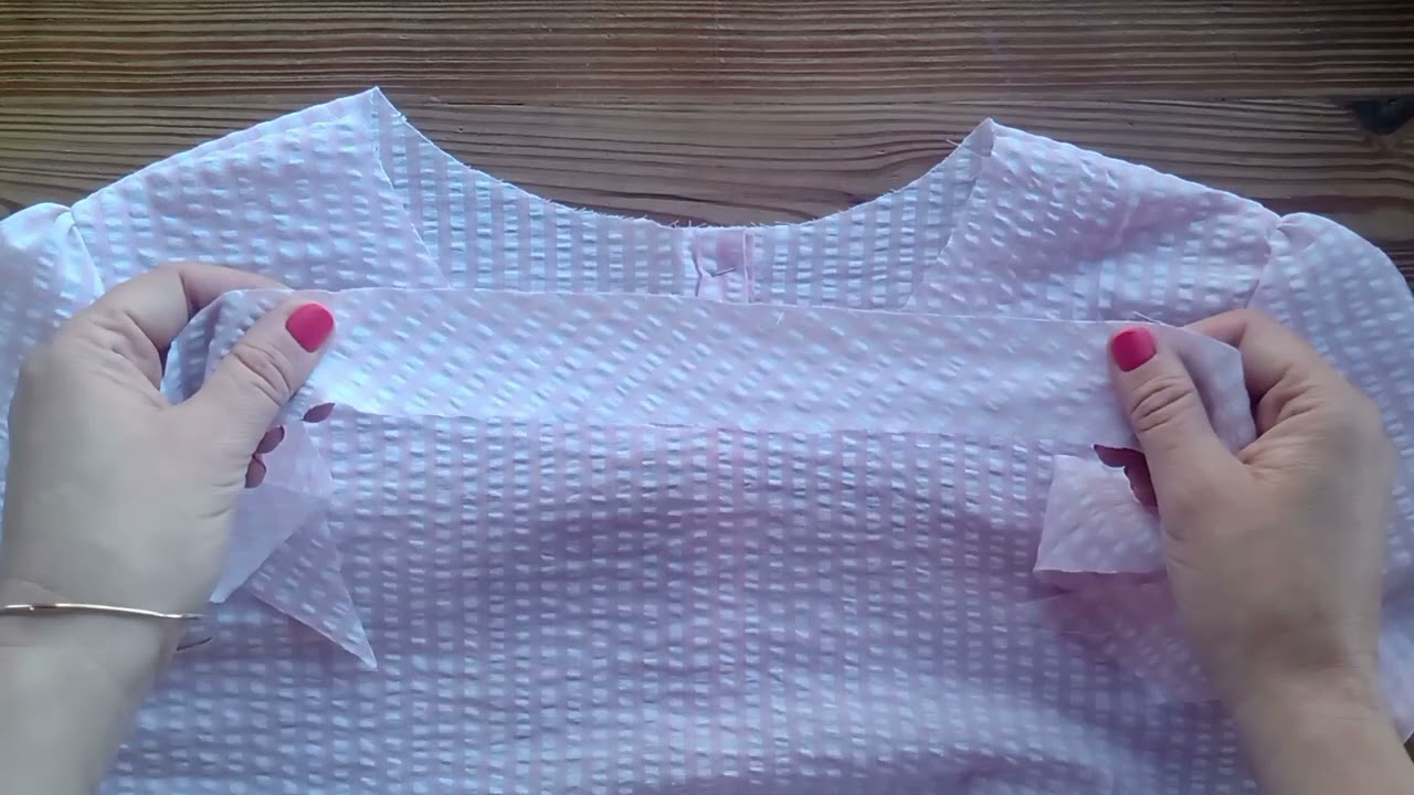 Terminación para cuellos. Vivo al bies