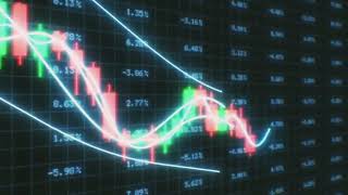 3D Candlestick Chart Crypto Exchange Finance Market Data Graph