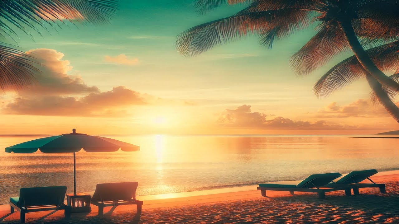 SUNDAY MOOD: Relaxing Natural Beach Vibes 🌴 Serene Background Music for a Peaceful Day