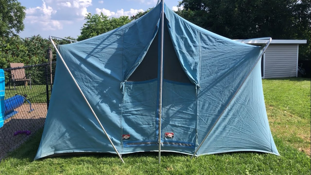 Old canvas tent 🏕 - YouTube