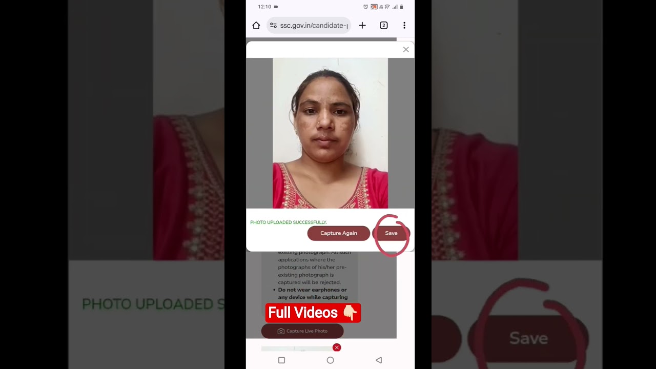 Live🔴Photo Upload SSC Delhi Police phone se kaise kare 2025 