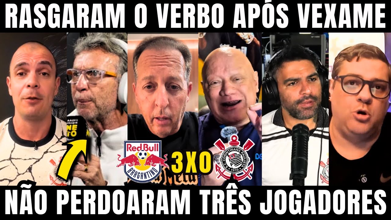 BENJA, MANO, RONALDO E NETO LARGARAM O AÇO EM 3 JOGADORES E NO DORIVAL APÓS VEXAME DO CORINTHIANS