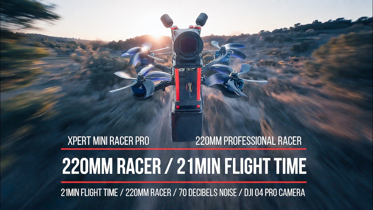 21 minute flight time with the 220mm professional racer Xpert Mini ...