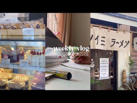 a weekly vlog | cafes, reading, studying, beach trip, and a bad day