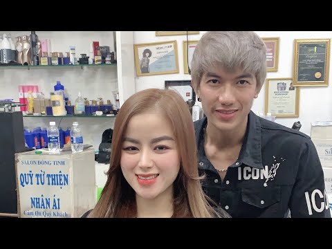 cách cắt mái bay mái hất có phần pát phần mai, hùng đông tinh hair