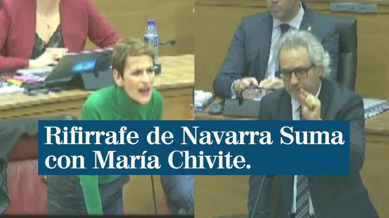 Las palabras de Navarra Suma que han enfadado a la socialista María Chivite
