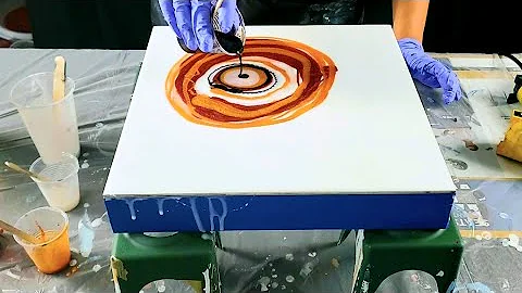 Sun Burst / Resin Dutch Pour / KS Resin Pigment Te...