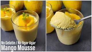 Mango Mousse | Only 3 Ingredient Mango Mousse Recipe In 15 Minutes | No Gelatin |Best Bites