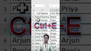 Sirf 1 Shortcut Se First &amp; Last Name Alag! 🤯#shortsfeed