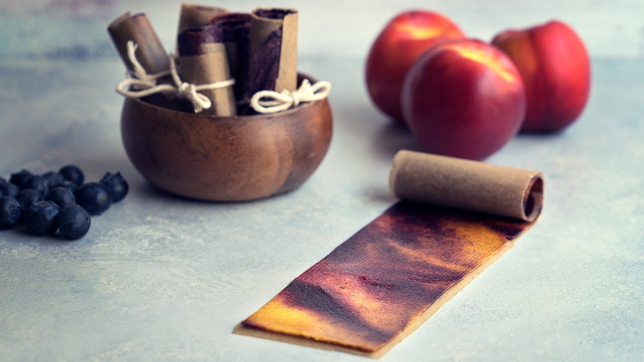 Homemade Blueberry Nectarine Swirl Roll-Ups | Slenderberry